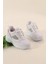 Kadın Gizli Topuk 7 cm Yazlık Fileli Sim Detaylı Hafif Rahat Taban Sneaker Spor Ayakkabı 4