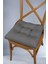 Sandalye Minderi 40 x 40 cm Bağcıklı ( Antrasit Gri ) 3