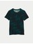 Desenli V-Yaka Fit Kesim T-Shirt 2