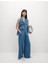 Pileli Regular Fit Wide Leg Pantolon 1