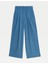 Pileli Regular Fit Wide Leg Pantolon 4