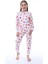 Kız Çocuk Çilek Desenli Pamuk Mevsimlik Pijama Takımı 3