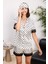 Saten Biyeli Kadın Pijama Şort Takımı 1305 Siyah 3