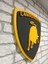Lamborgıhını Logo 50 x 50 cm Lamborgıhını Araba Logosu | Lamborgıhını Marka Logosu | 3D Lamborgıhını Logo 2