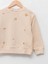 Bisiklet Yaka Nakışlı Uzun Kollu Kız Çocuk Sweatshirt 3