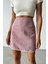 Pembe Kaşe Kısa Etek 3