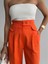 Pantolon Kapalı Cep 3 Düğme Detaylı - Orange 3