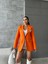Ello Etiketli Çengelli Iğne Detaylı Ceket - Orange 3