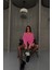 Pembe Boyfriend Gömlek Modal Kumaş Oversize 1