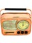 Dekoratif Metal Radyo Saat 2