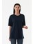 Basic Oversize Bisiklet Yaka Tişört 1