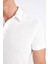 Slim Fit Dar Kesim Polo Yaka Kısa Kollu Dokulu Tişört C8573AX24SM 5