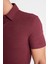 Slim Fit Dar Kesim Polo Yaka Kısa Kollu Dokulu Tişört C8573AX24SM 5