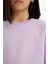 Kız Çocuk Relax Fit Bisiklet Yaka Basic Düz Kısa Kollu Tişört D9099A825SM 5