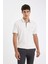 New Regular Fit Polo Yaka Kısa Kollu Pike Tişört D5993AX24SM 4