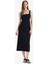 Bodycon Vücudu Saran Basic Düz Kare Yaka Askılı Maxi Elbise C5027AX25SP 1