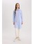 Relax Fit Çizgili Poplin Uzun Kollu Gömlek Tunik E4356AX25SP 2