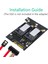 Yükseltme Sürümü Dual Msata Ssd'den Dual Sata3.0 6gbps Dönüştürücü Adaptör Kartı LED Göstergeli (Yurt Dışından) 3