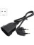 Avrupa 90 Derece Erkek Fiş - Dişi Soket Güç Uzatma Kablosu Pc Bilgisayar Pdu (0.6m) (Yurt Dışından) 2