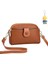 Kadın Çantası Mini Cep Telefonu Çantası Moda Atmosferik Düz Renk Çift Katlı Omuz Crossbody Çanta (Yurt Dışından) 1