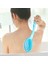 Uzun Saplı Plastik Vücut Banyo Duş Sırt Fırçası Peeling Cilt Temizleme Masaj Aleti Mavi (Yurt Dışından) 4