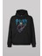 Siyah Sweatshirt Punk Is Not Dead Guitar Mohawk Rock Music Gitar Skeleton Baskılı Hoodie 1
