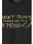 Unisex T-Shirt Running Away From My Problems Eğlenceli Funny Yazı Baskılı Siyah Tişört 2