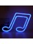 Müzik Notası Neon Açık Mavi Işık (Yurt Dışından) 1