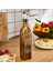 Daisy Cam Çiçek Desenli Yağdanlık 500 ml Amber 1