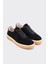 Morpy Siyah Süet Deri Kadın Sneaker 3