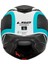 Strobe 2 Vıctory Mat Tıtanıum-Beyaz-Metal Mavi Kask 3
