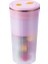 Elektrikli Blender Taşınabilir Meyve Sıkacağı 6 Bıçaklı USB Şarj Edilebilir Meyve Karıştırıcı Dak Smoothie Maker Mutfak Robotu Makinesi (Pembe) (Yurt Dışından) 1