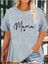 Kadın Anne/mama/mother Baskılı Salaş Oversize Boyfirend T-Shirt 1