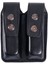 Hakiki Deri Çiftli Şarjör Kılıfı 9 mm - Siyah (YT-021) 1