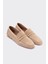 Lamme Bej Süet Deri Kadın Loafer 3