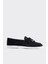Yello Siyah Süet Deri Kadın Loafer 1