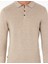 Erkek Kum Melanj Slim Fit Düğmeli Polo Yaka Triko Kazak 50300506-VR123 6