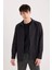 Slim Fit Dar Kesim Pamuklu Basic Düz Uzun Kollu Gömlek A4644AX25SP 1