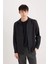 Slim Fit Dar Kesim Pamuklu Basic Düz Uzun Kollu Gömlek A4644AX25SP 3