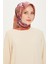 Çiçek Desenli Twill Saf İpek Eşarp 9215D 34 33 1