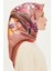 Çiçek Desenli Twill Saf İpek Eşarp 9215D 34 33 2