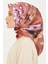 Çiçek Desenli Twill Saf İpek Eşarp 9215D 34 33 3