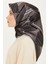 Geometrik Desenli Twill Saf İpek Eşarp 9218D 83 81 3