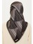 Geometrik Desenli Twill Saf İpek Eşarp 9218D 83 81 4