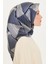 Geometrik Desenli Twill Saf İpek Eşarp 9218D 83 03 2