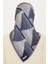 Geometrik Desenli Twill Saf İpek Eşarp 9218D 83 03 4