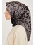 Leopar Desenli Twill Saf İpek Eşarp 9249D 38 3