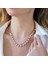 Sıra Incili Rose Gold Trend Gümüş Kolye 2