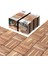 Interbuild “Gerçek Tik” Klasik Kilitli Karo Deck ,Yüzeyi İşlenmemiş 30×30 cm (10'lu Paket) 12 Çıtalı 1