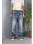 Ip Kemerli Rahat Kesim Baggy Kot Pantolon 2